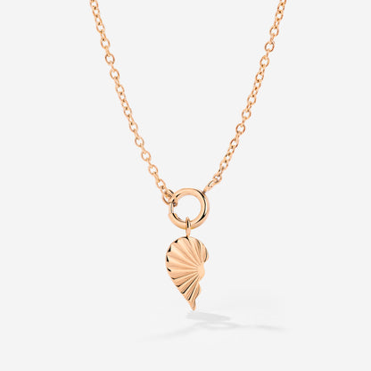 Twin Flame Left Classic Chain Collana Set Oro Rosa