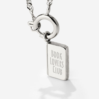 Book Lovers Club Singapore Chain Necklace Set Silber