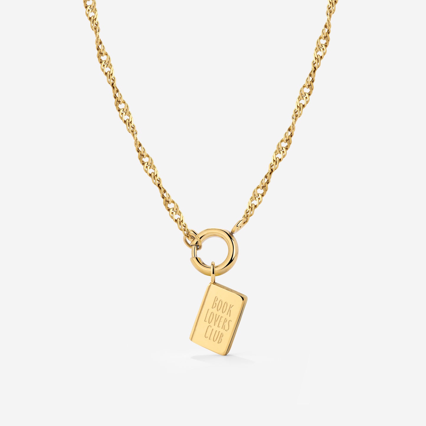 Book Lovers Club Singapore Chain Necklace Set Gold