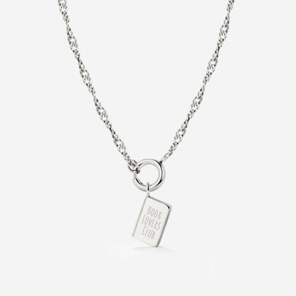 Book Lovers Club Singapore Chain Necklace Set Silber