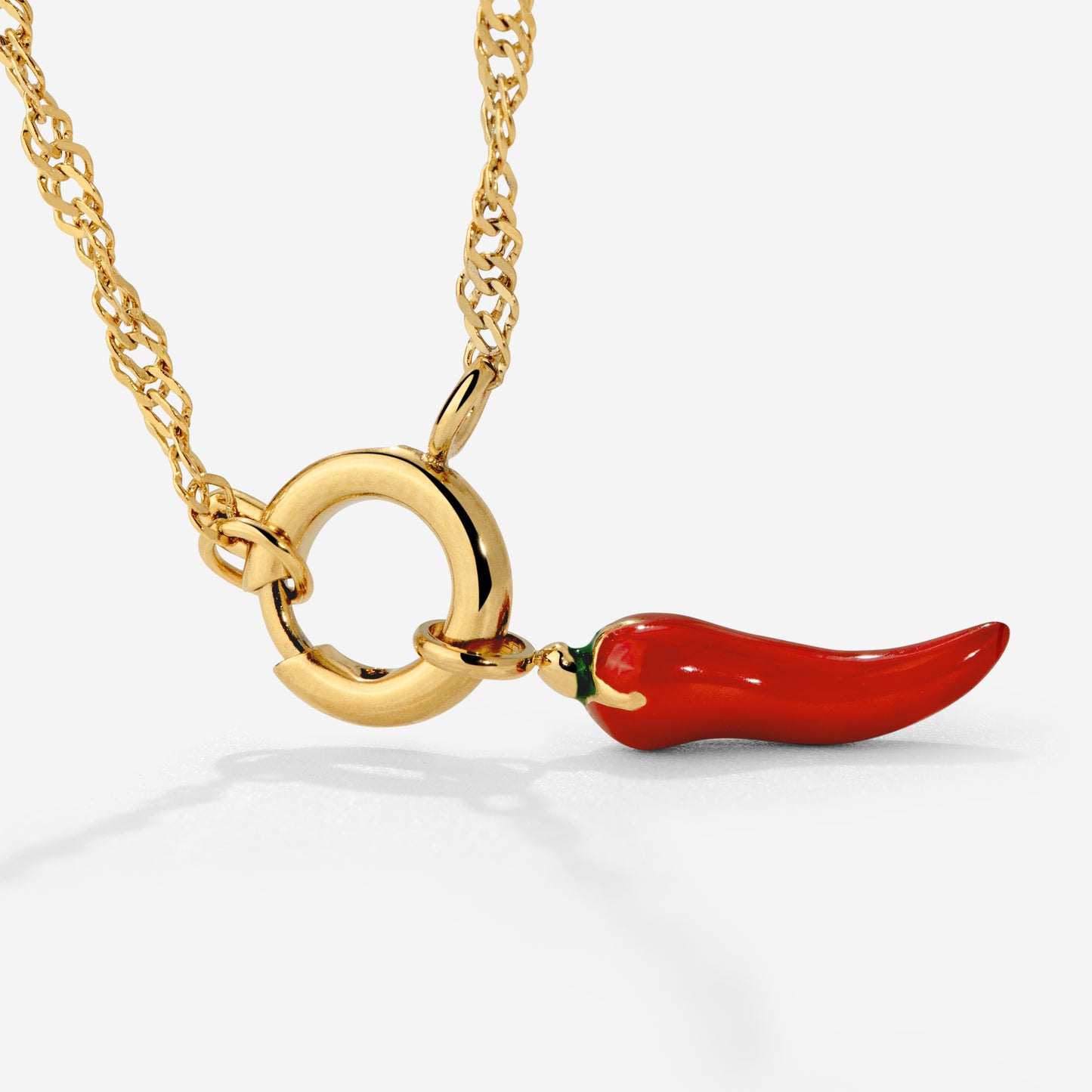 Chili Singapore Chain Necklace Set Gold