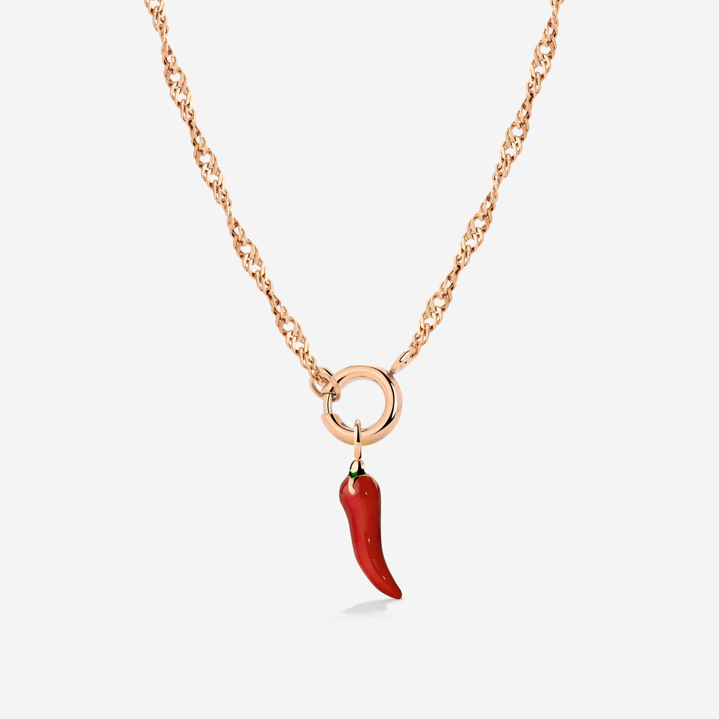 Chili Singapore Chain Necklace Set Roségold