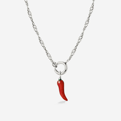 Chili Singapore Chain Necklace Set Silber