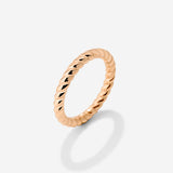 Endless Twist Anello Oro Rosa