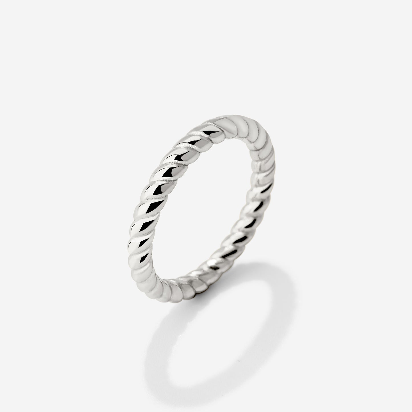 Endless Twist Ring Silber