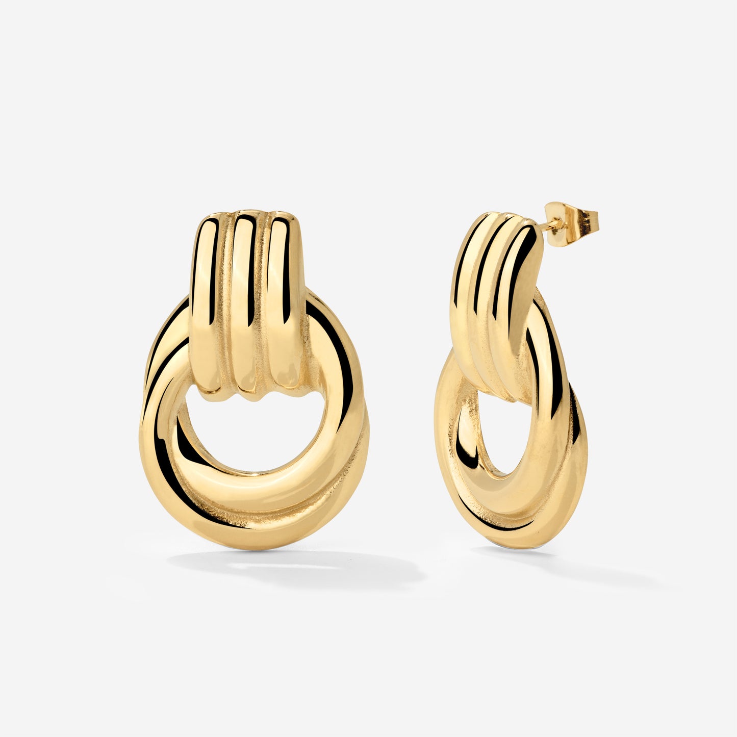 Infinity Loop Hoops Gold