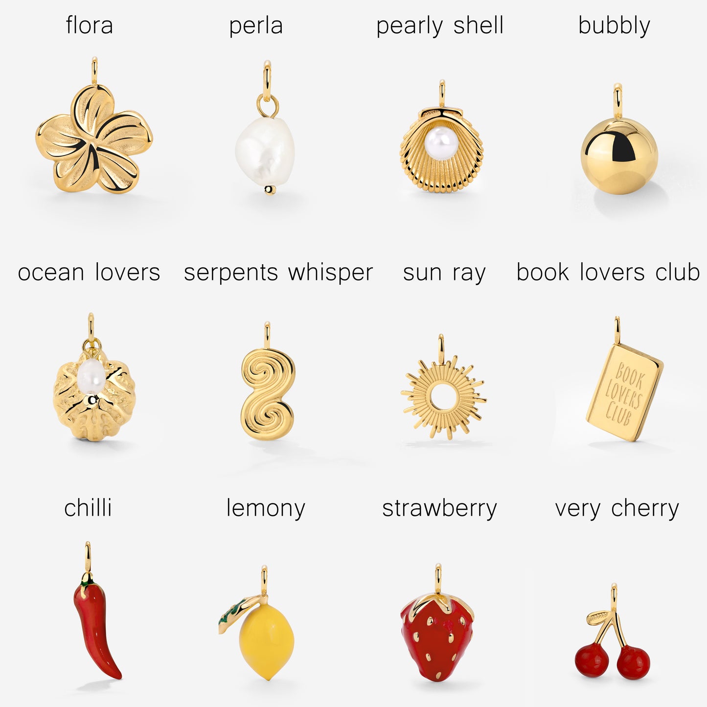 Classic Chain Charm Collana Set