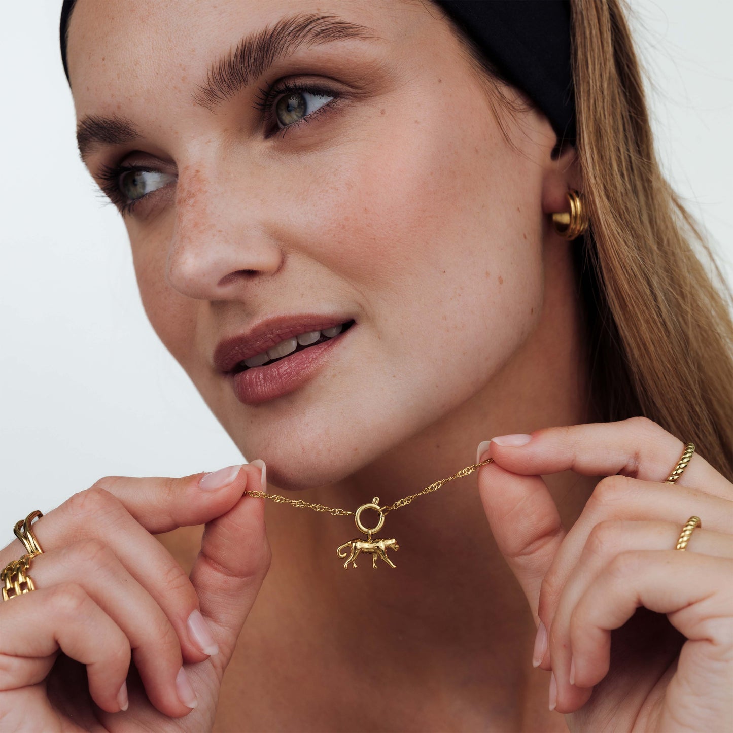 Singapore Chain Charm Necklace Set