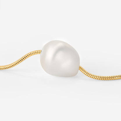 Minimalist Pearl Collana Oro