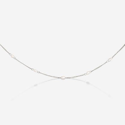 Pearl after Pearl Choker Argento