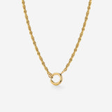 Rope Chain Charm Collana Oro