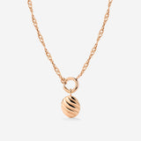 Serenity Singapore Chain Collana Set Oro Rosa