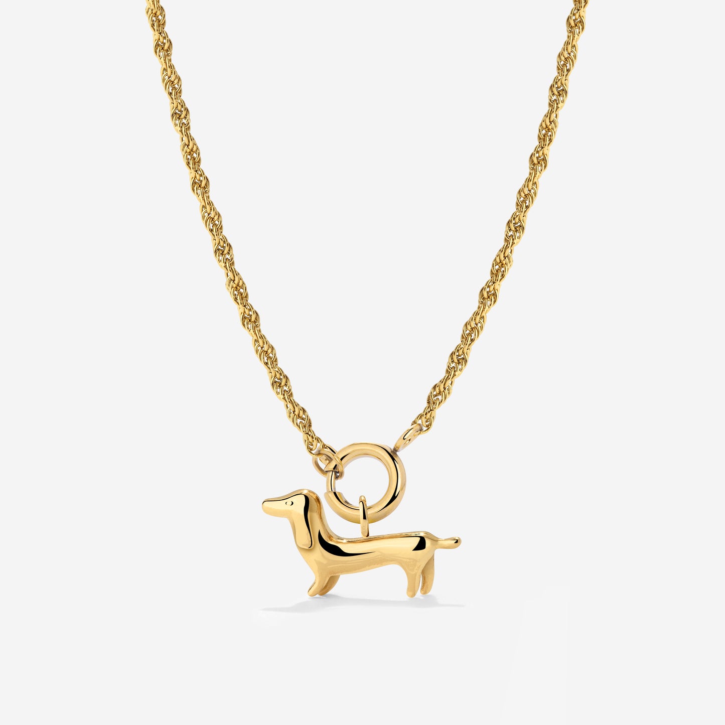 Shorty Rope Chain Necklace Set Gold