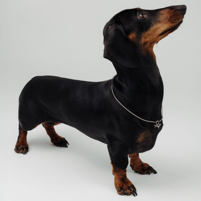 Shorty Rope Chain Necklace Set Silber