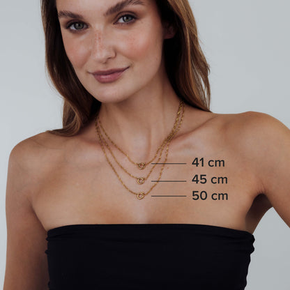 Singapore Chain Charm Necklace Set