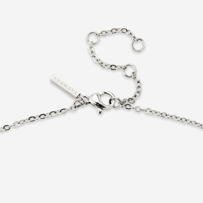 Sparkling Snowflake Necklace Silber