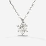 Sparkling Snowflake Collana Argento