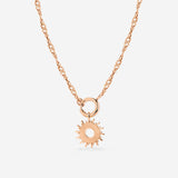 Sun Ray Singapore Chain Collana Set Oro Rosa