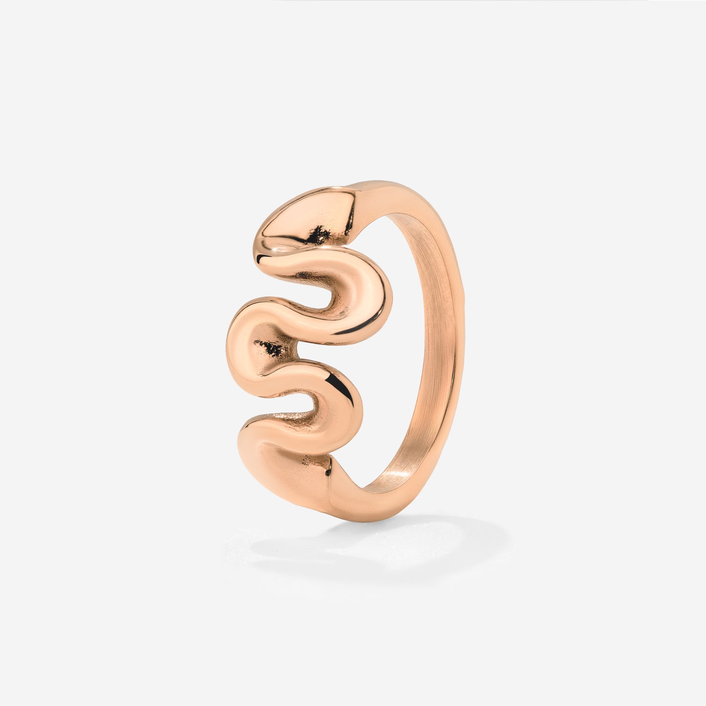 Swirl Anello Oro Rosa