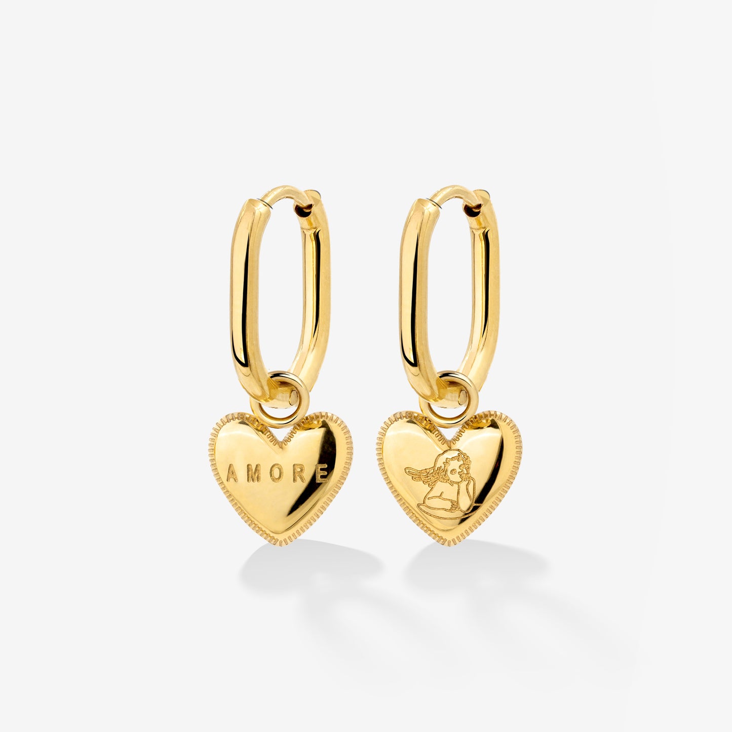 Amore Mio Oval Hoop Set Baby Oro