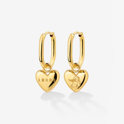 Amore Mio Oval Hoop Set Baby Oro