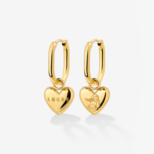 Amore Mio Oval Hoop Set Baby Oro