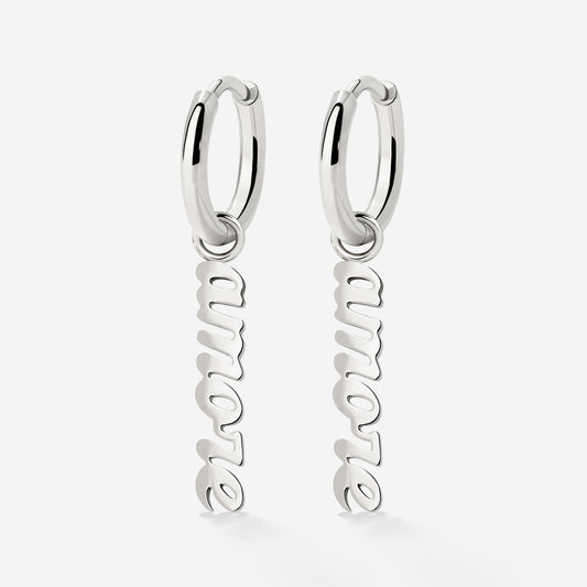 Amore puro Hoop Set Small Argento