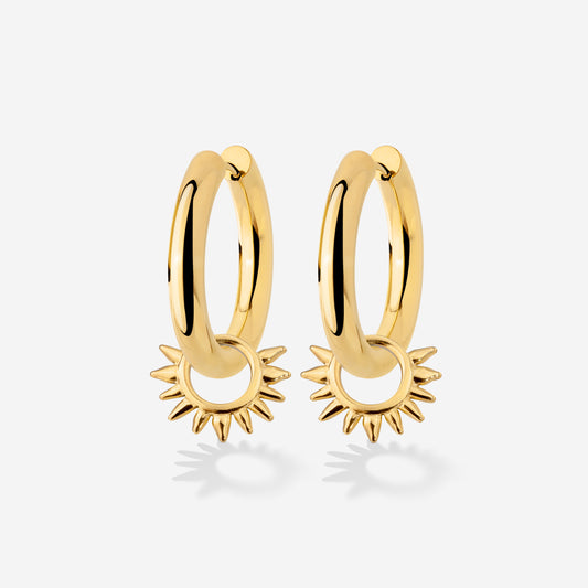 Chunky Sun Lover Hoop Set Medium Oro