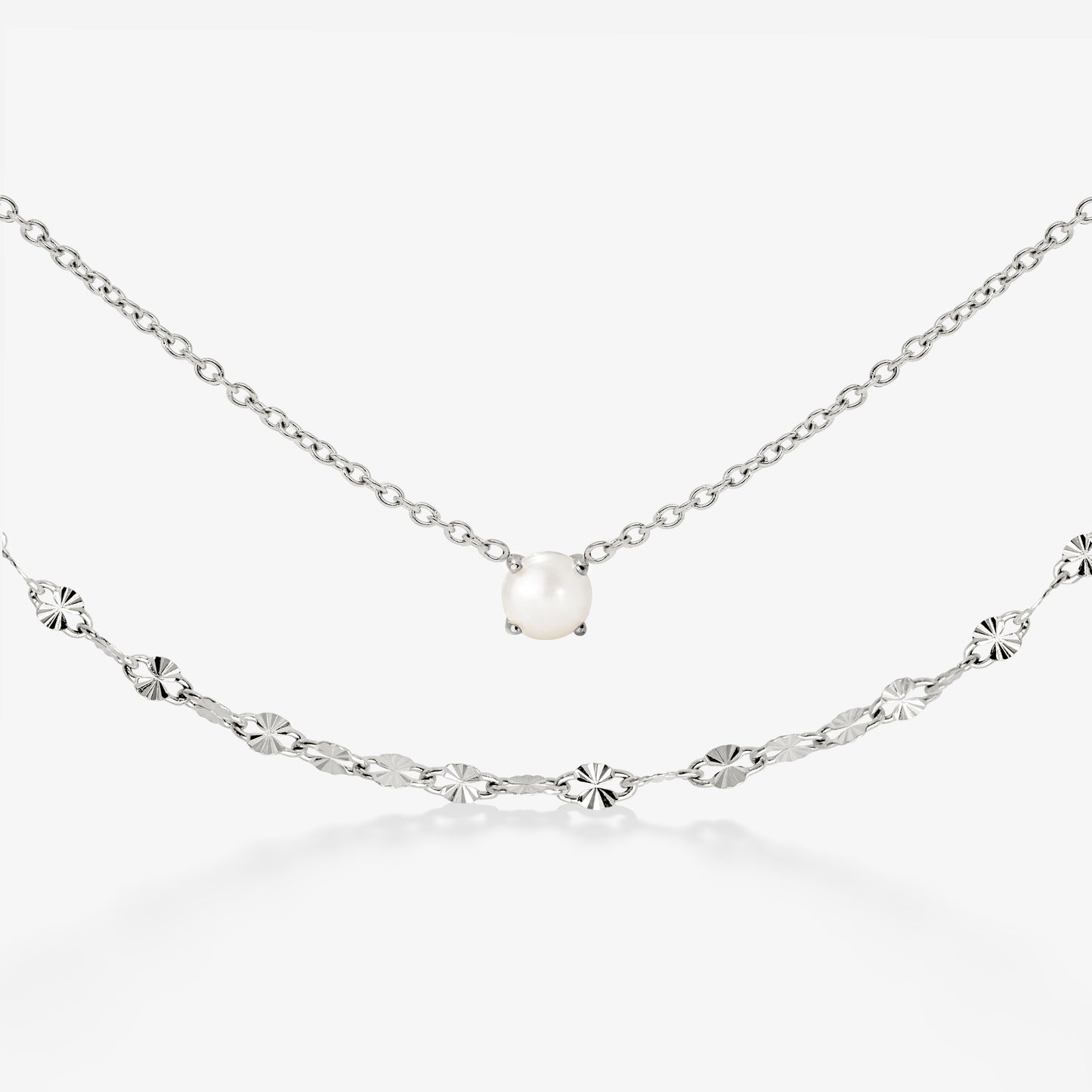 Delicate Pearl Bundle Argento