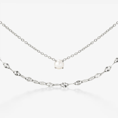 Delicate Pearl Bundle Argento