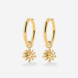Flowery Hoop Set Medium Oro