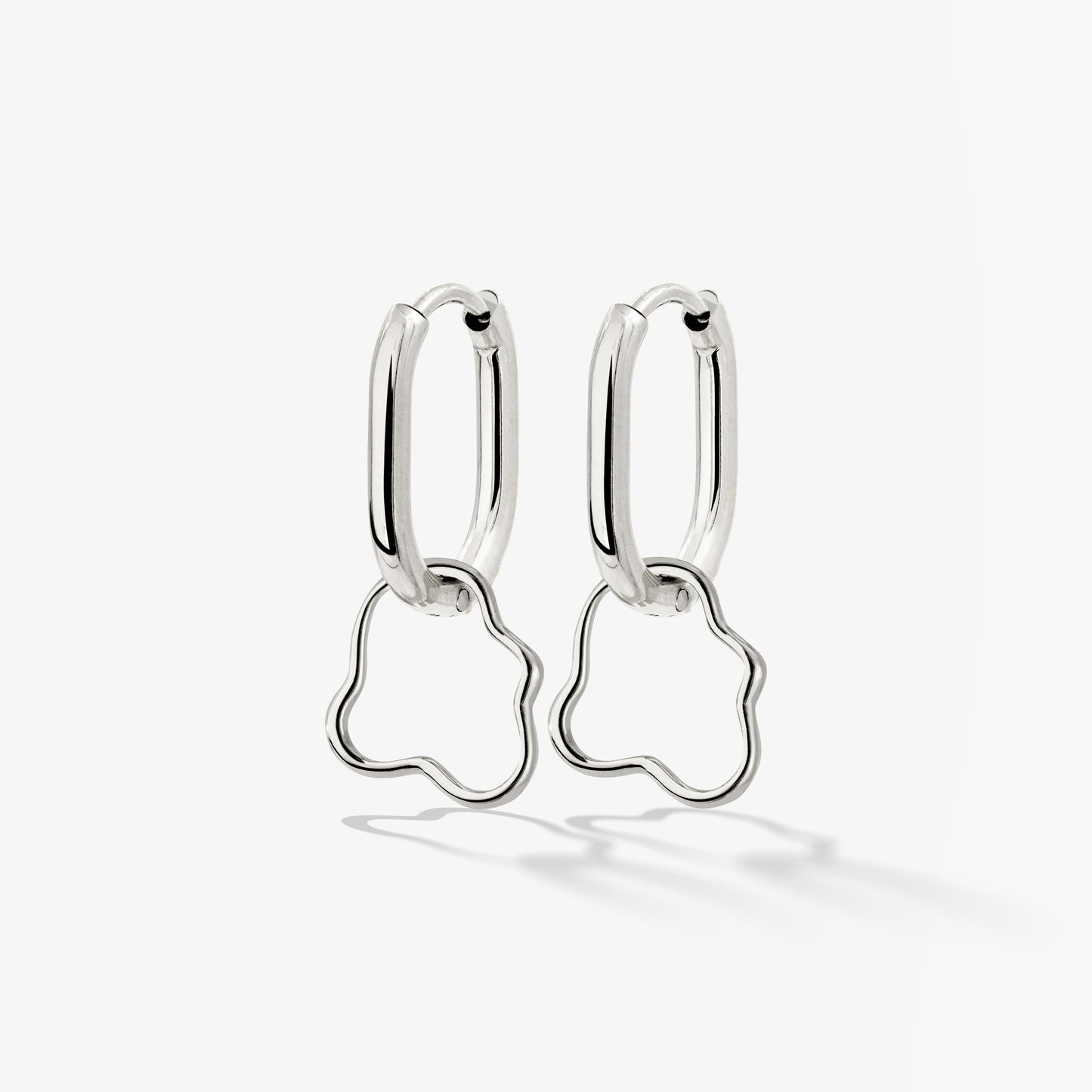 Forming Fluids Oval Hoop Set Baby Argento