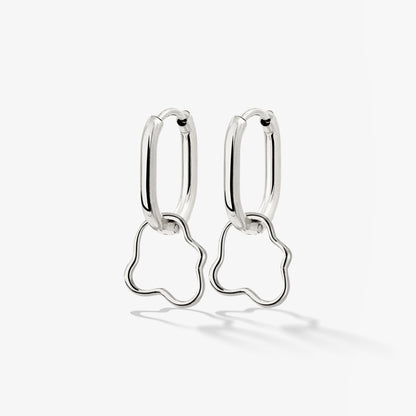 Forming Fluids Oval Hoop Set Baby Argento