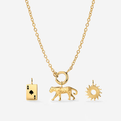 Classic Chain Charm Collana Set