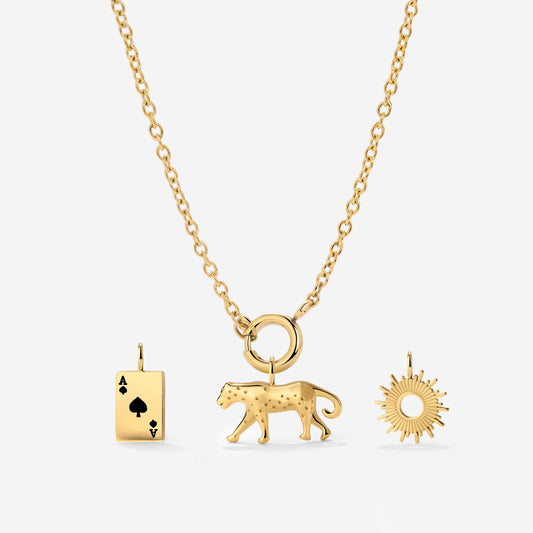 Classic Chain Charm Collana Set