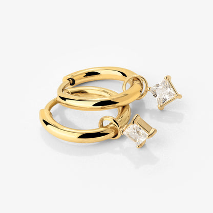 North Star Hoop Set Small Gold