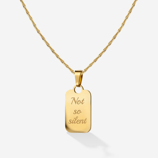 Not so silent Collana Oro