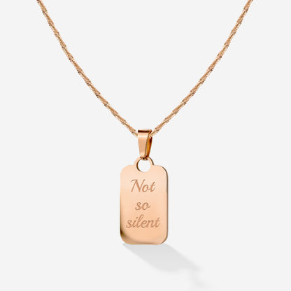 Not so silent Collana Oro Rosa