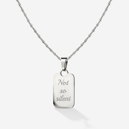 Not so silent Collana Argento