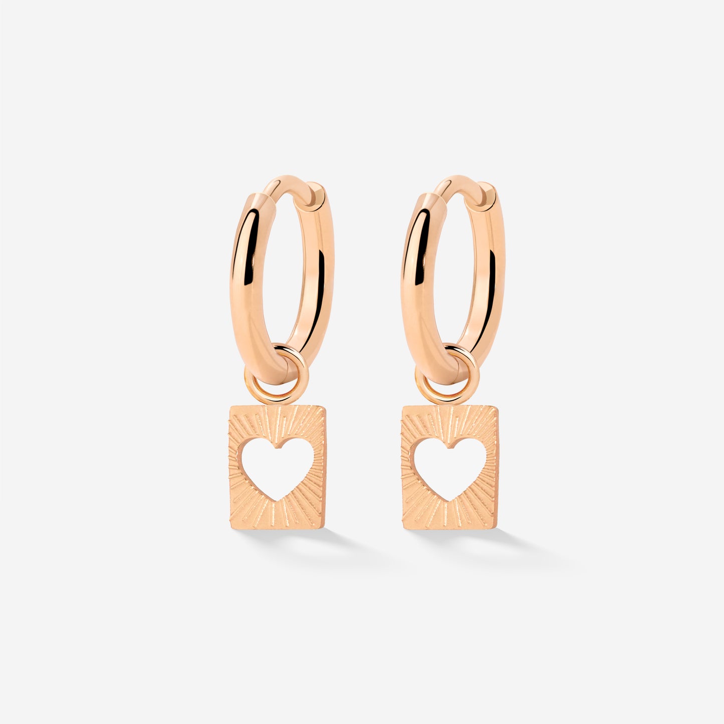 Summer Luv Hoop Set Baby Oro Rosa