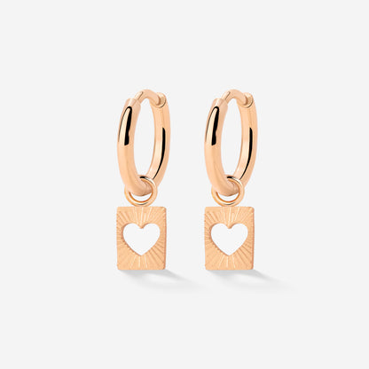 Summer Luv Hoop Set Baby Oro Rosa