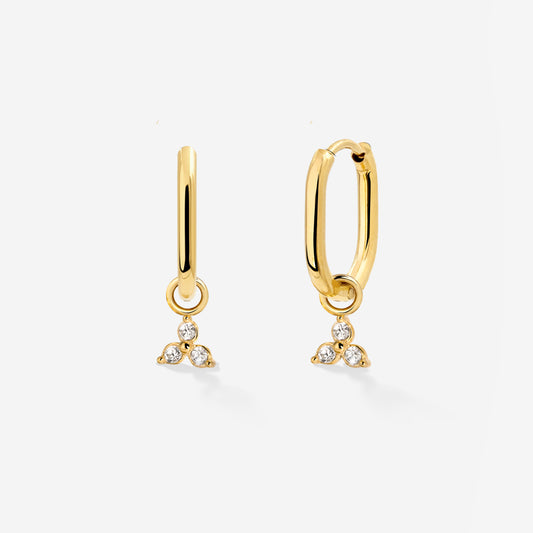 Rayos Oval Hoops Baby Oro