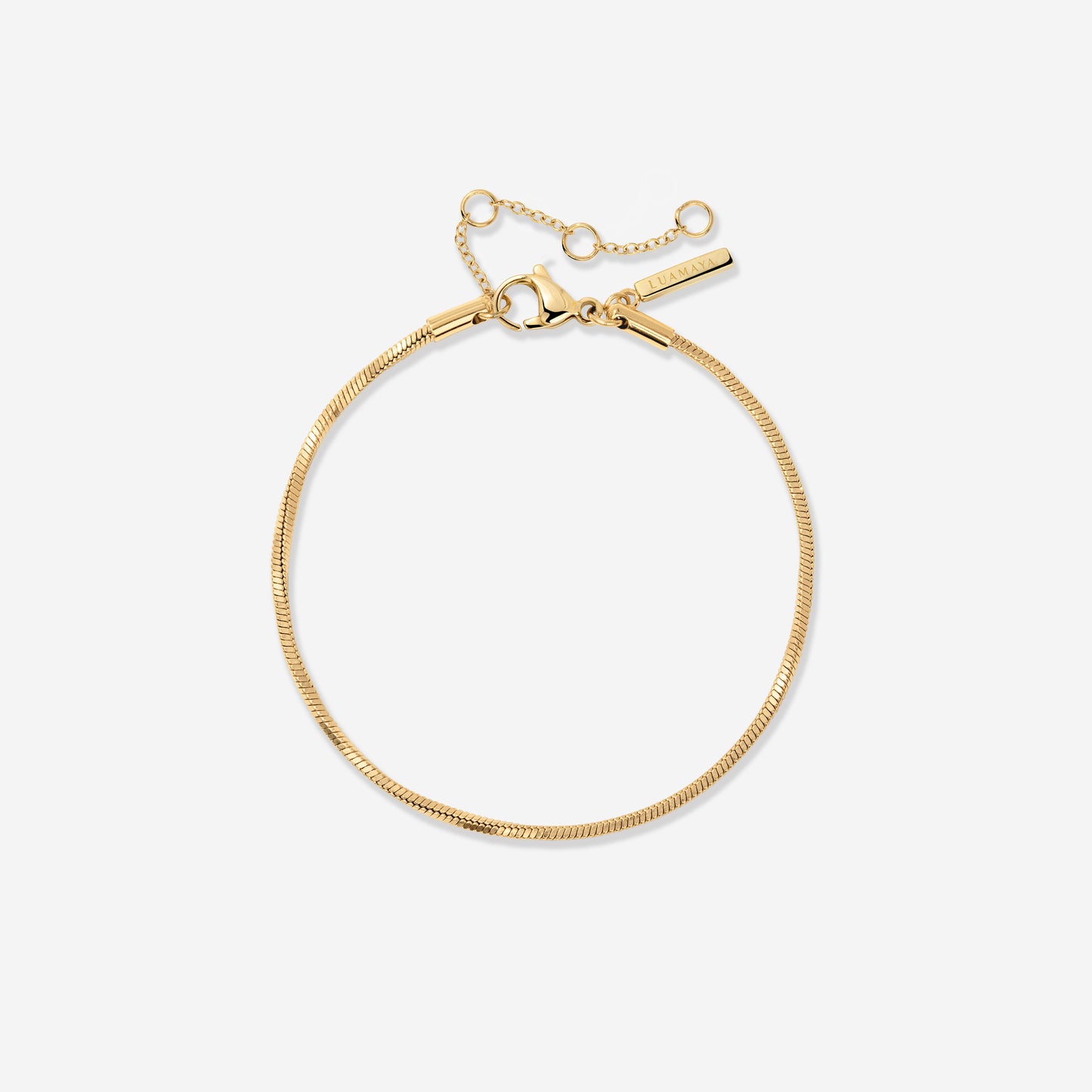 Squared Snake Chain Bracciale Oro