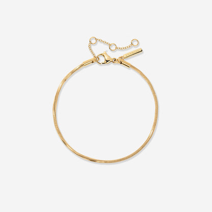 Squared Snake Chain Bracciale Oro