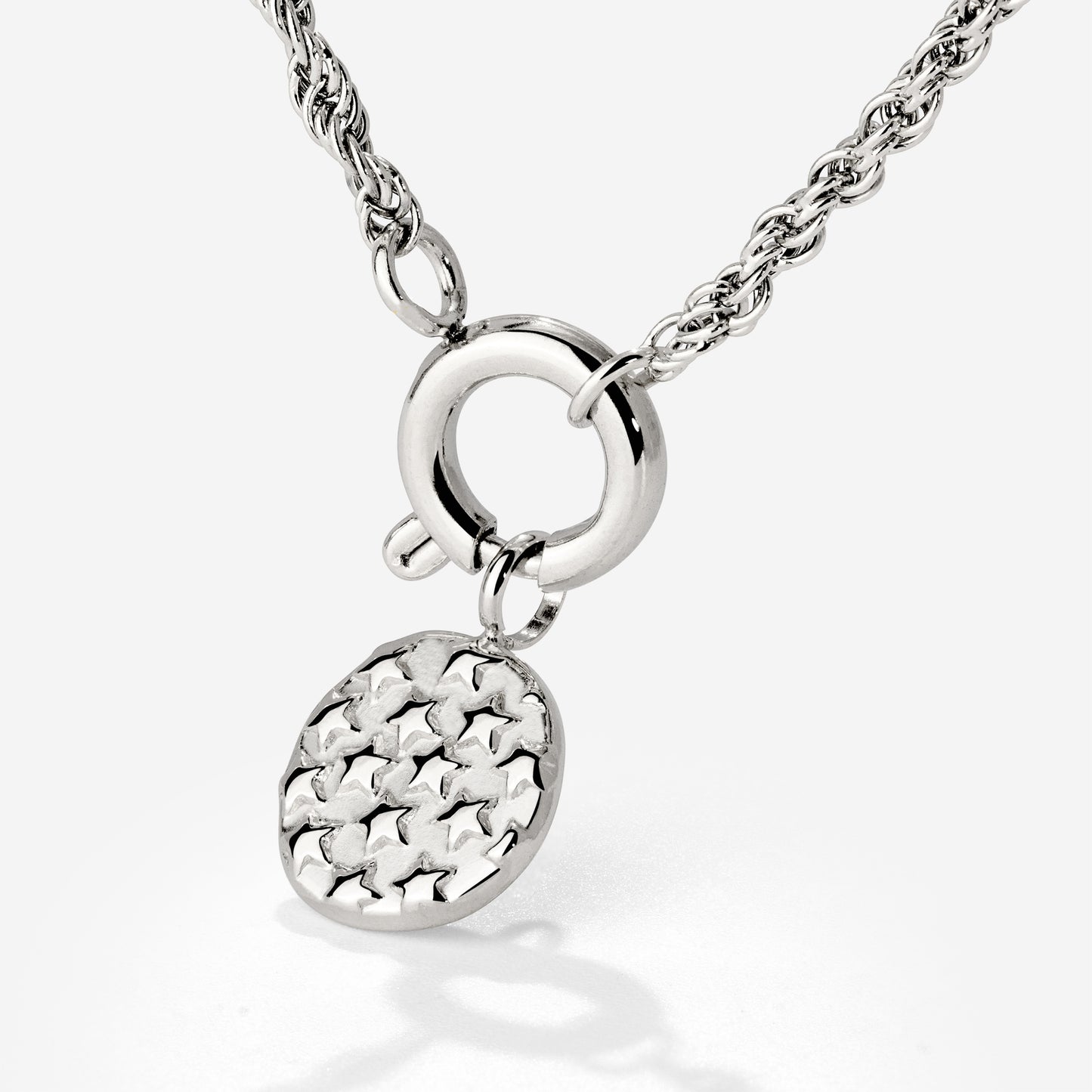 Starry Skies Rope Chain Collana Set Argento