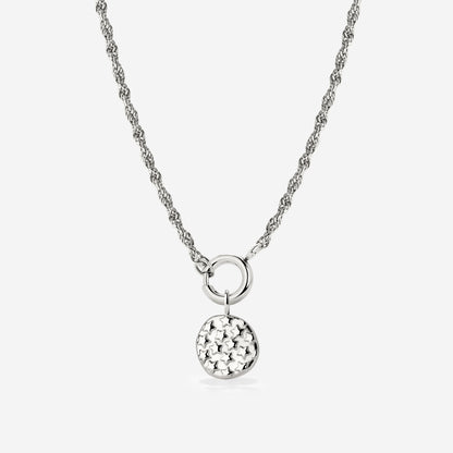 Starry Skies Rope Chain Collana Set Argento