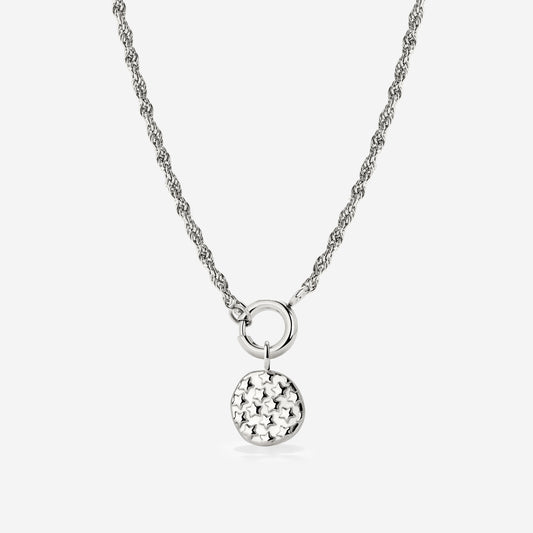 Starry Skies Rope Chain Collana Set Argento