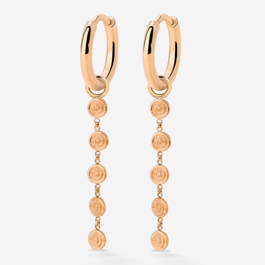 Sweet Swirl Hoop Set Small Oro Rosa