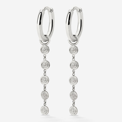 Sweet Swirl Hoop Set Small Argento