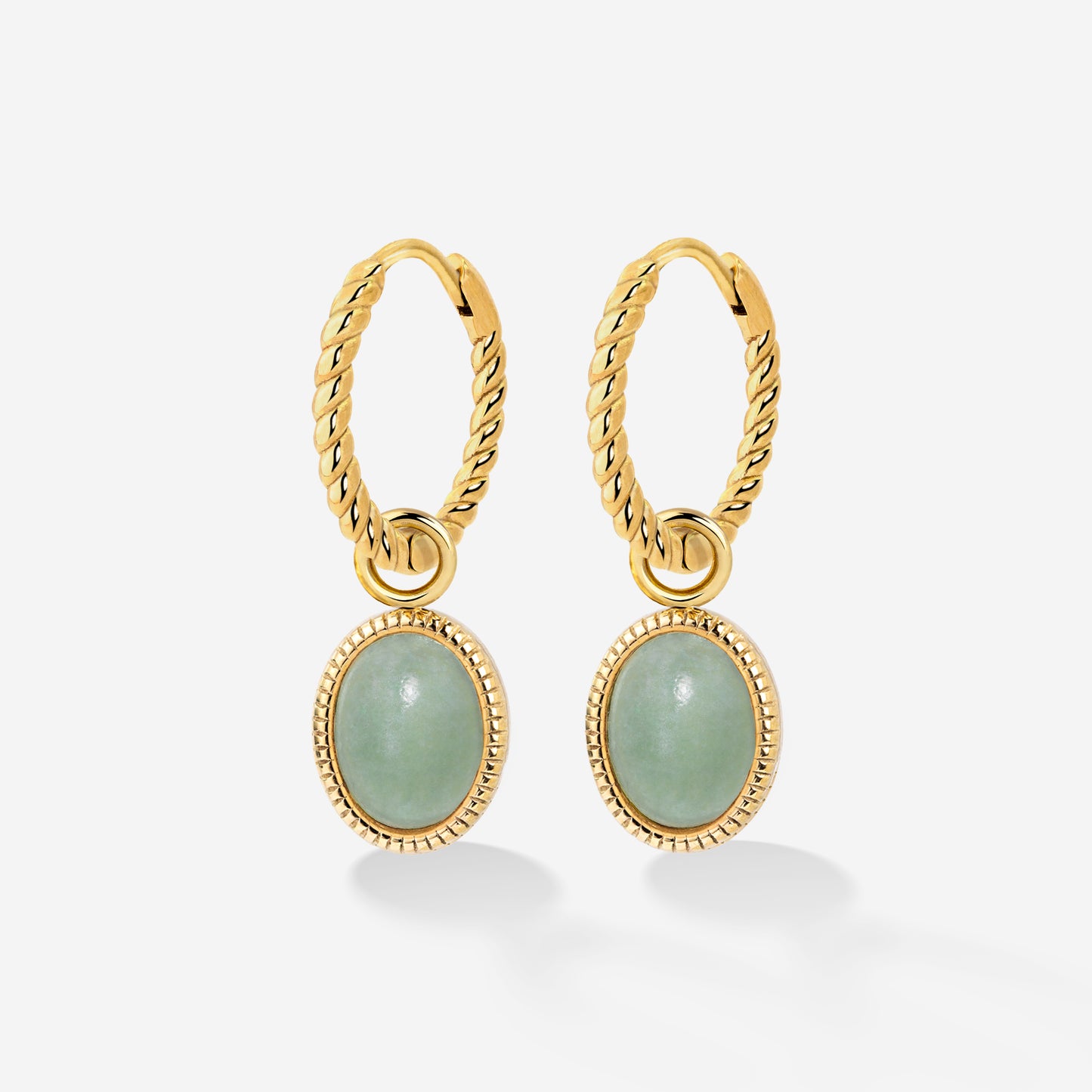 Vintage Tones Twisted Hoop Set Small Oro